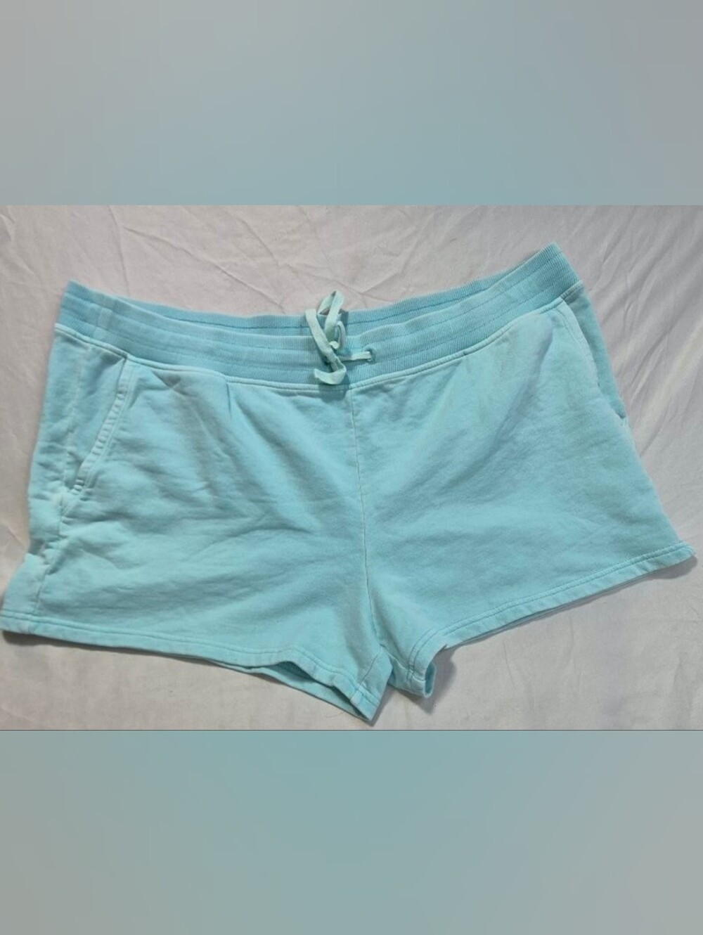 Vineyard Vines Women's Light Aqua Cotton Lounge Shorts